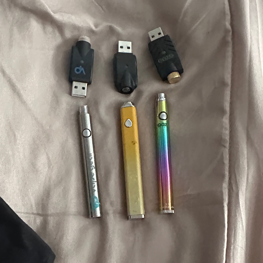 Three  pen batteries